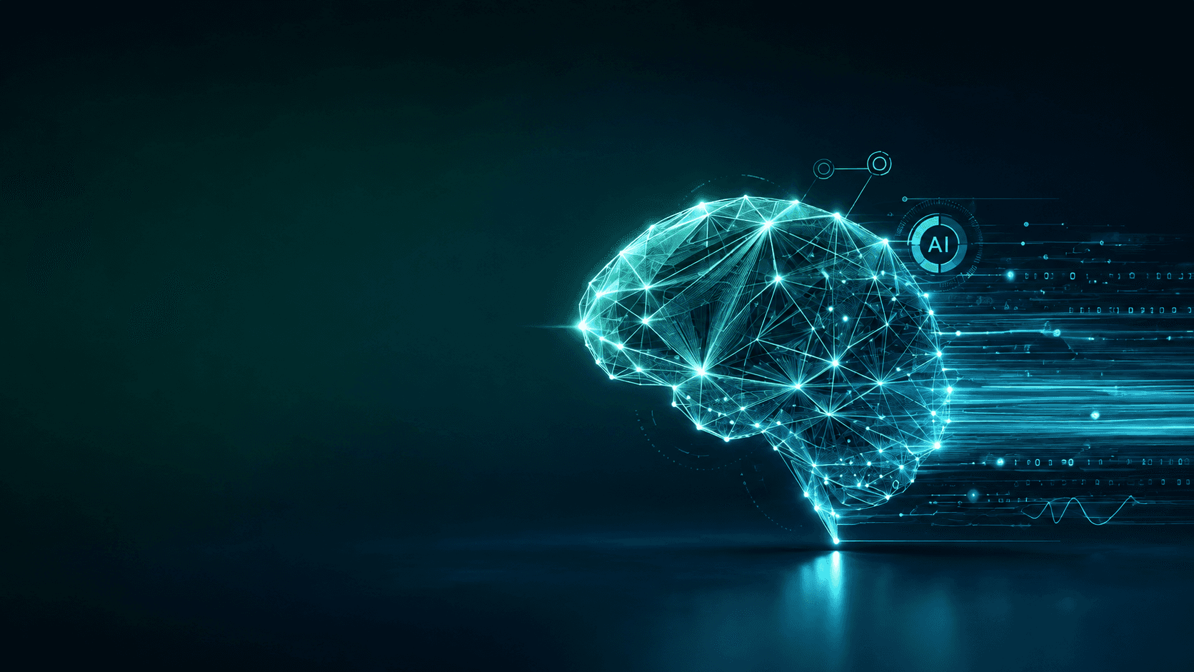 AI-generated tech neural network visualization