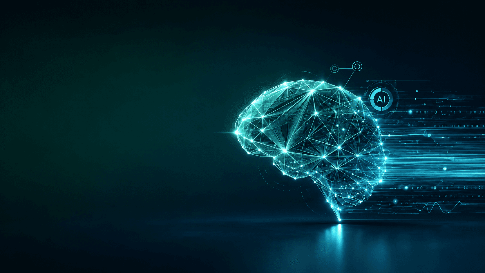 AI-generated tech neural network visualization